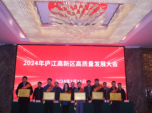 【喜报】米兰平台电气荣获2023年庐江高新区企业高质量发展一等奖！